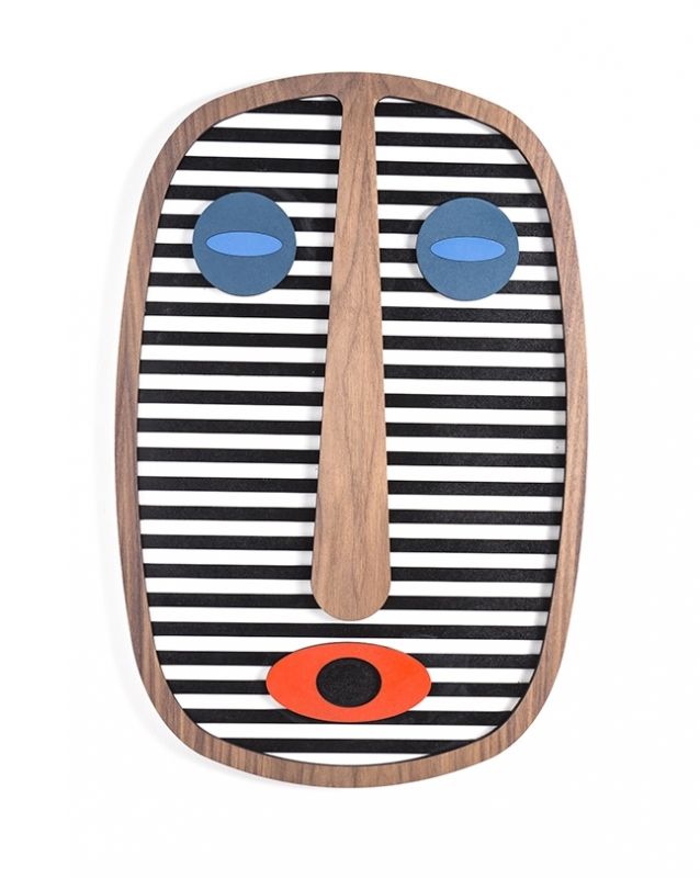 Modern Afrikaans masker #1 Wanddecoratie Umasqu UNIEK EXEMPLAAR